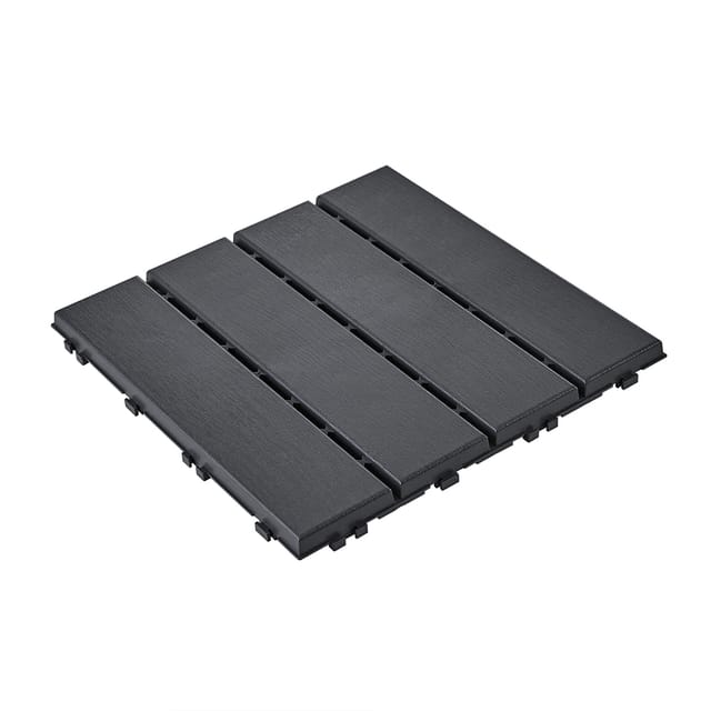 SoBuy Terrassendielen SDA14/15, Terrassenfliesen, Balkon Bodenbelag, Balkonfliesen, 20 mm Stärke, (35-St), 15 St./35 St., Klickfliesen Balkon Terrassenplatten, 30,5x30,5cm