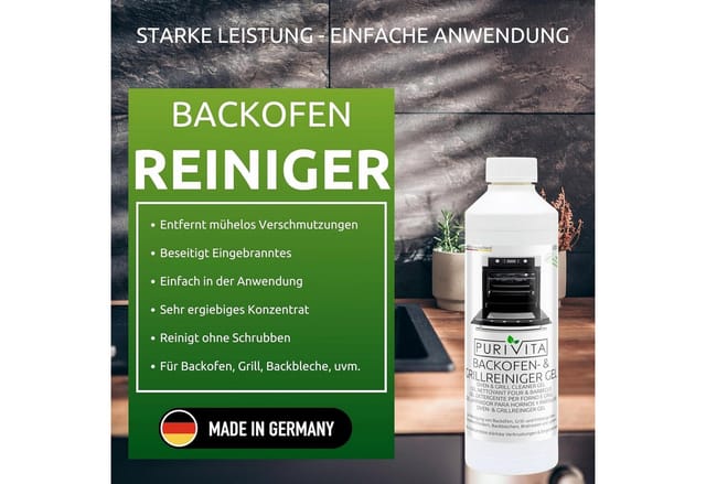 Purivita Purivita Backofen & Grillreiniger Gel 500ml Backofenreiniger