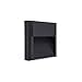 Wandleuchte Lordelo Quadratisch Ip65 1x8w Led 350lm 4000k L.20xw.5,5xdw.20cm Abs+pc Anthrazit