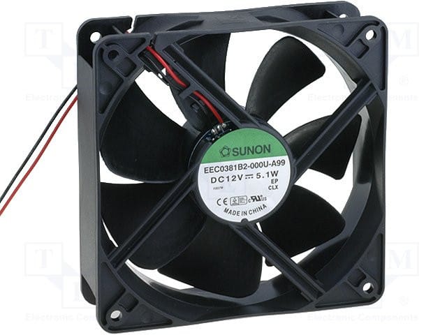 Lüfter 12vdc 120x120x38mm 5,1w Lagerkugel