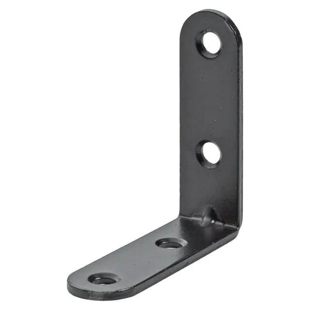 Hettich Stuhlwinkel (L x B x H: 50 x 50 x 15 mm, Stahl, Schwarz)