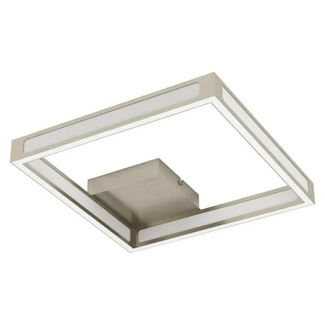 Eglo LED-Deckenleuchte ALTAFLOR (11,2 W, L x B x H: 31,5 x 31,5 x 70 cm, Nickel-matt, Warmweiß)
