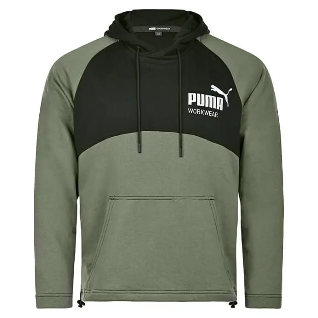 Puma Workwear Kapuzenpullover Champ (Oliv, Carbon, Größe: S)