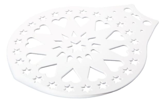 Städter Kuchenheber & Verzierschablone 28cm Weiß Kunststoff