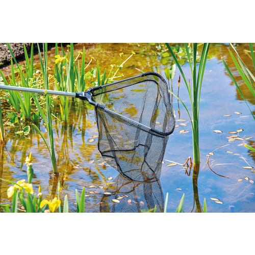 OASE Kescher, Laub, Teichlinsen und Algen, Fische, Aluminium38 cm - schwarz