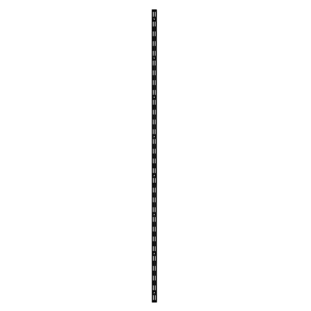 TrendLine Wandschiene 1-reihig schwarz 150 x 2,5 cm