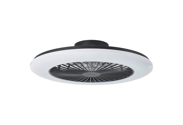 Brilliant LED Deckenleuchte mit Ventilator Salerno Ø 58 cm 55 W schwarz