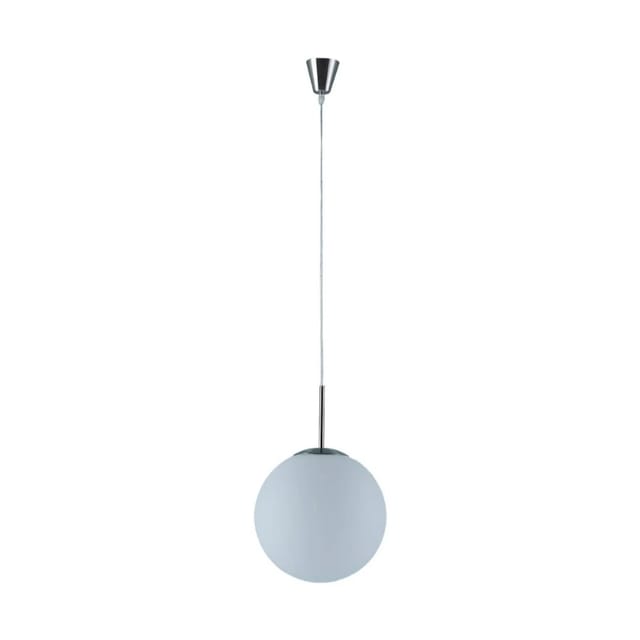 Lindby Pendelleuchte Marike 9621453 Modern in Weiß aus Glas 1-flammig E27 Wohnzimmerleuchte