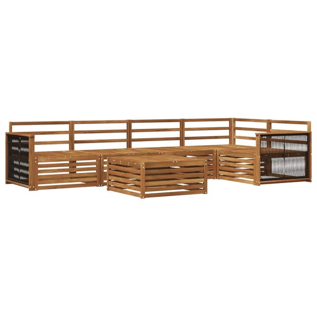 vidaXL Outdoor-Sofagarnitur 6 Stk Natur Massivholz Akazie 3383382