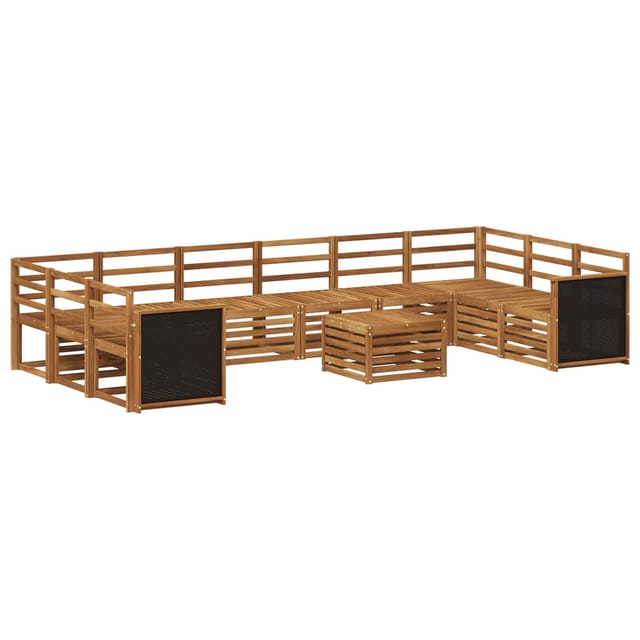 vidaXL Outdoor-Sofagarnitur 8 Stk Natur Massivholz Akazie 3384910