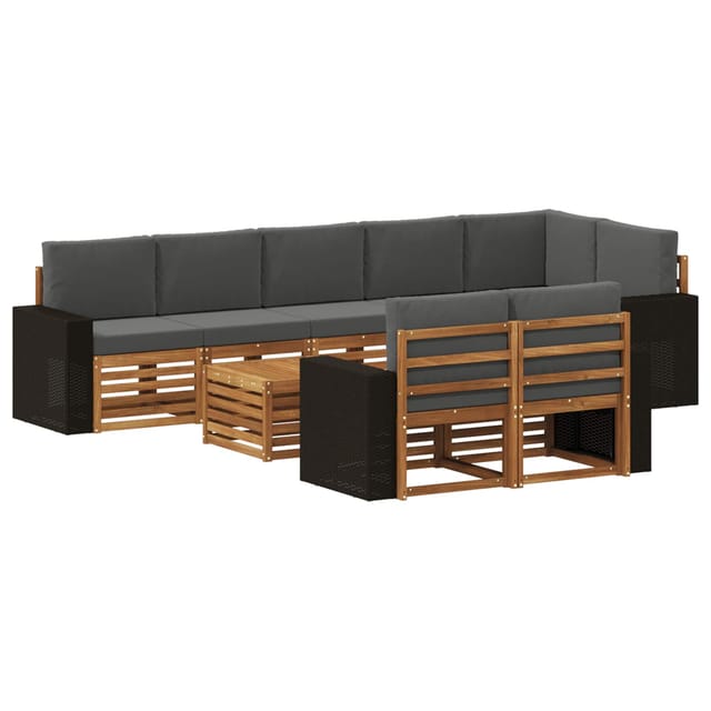 vidaXL Sofagarnituren Massivholz Akazie 3384543