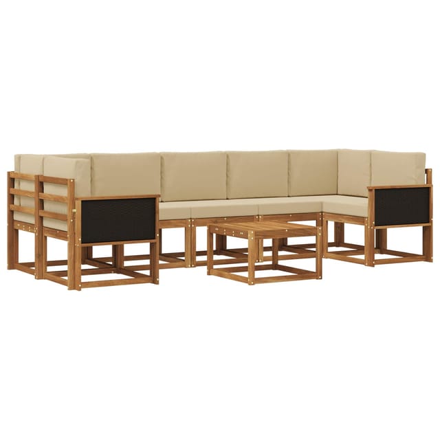 vidaXL Outdoor-Sofagarnitur mit Kissen 6 Stk 3385064