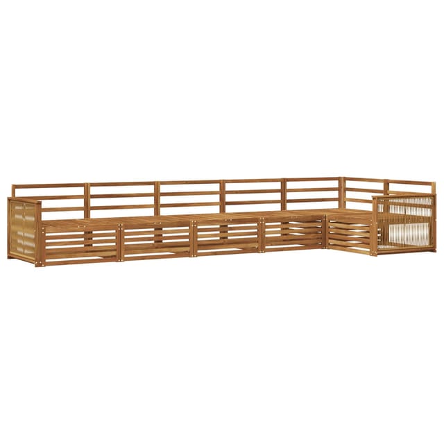vidaXL Outdoor-Sofagarnitur 6 Stk Natur Massivholz Akazie 3383417