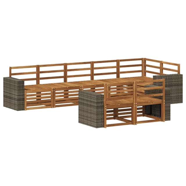 vidaXL Sofagarnituren Massivholz Akazie 3384515
