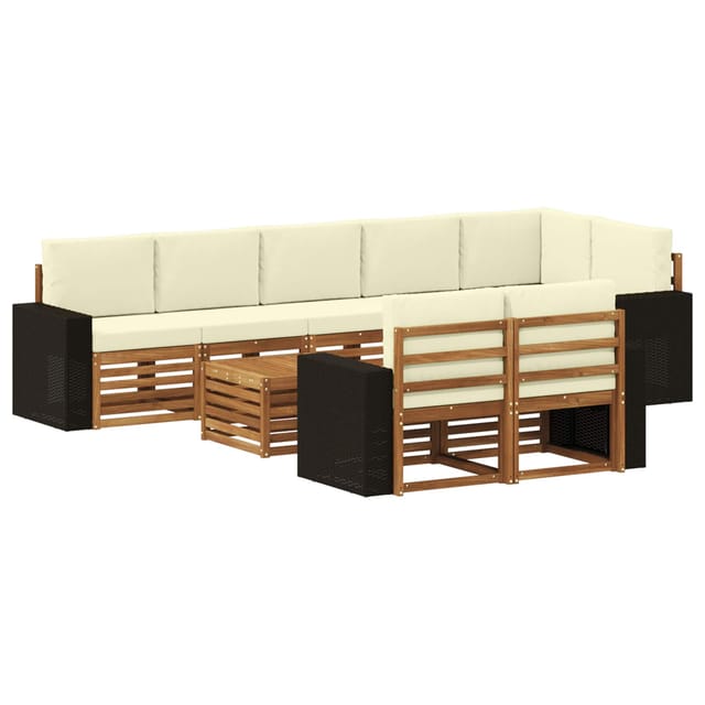 vidaXL Sofagarnituren Massivholz Akazie 3384541