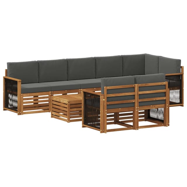 vidaXL Sofagarnituren Massivholz Akazie 3384533
