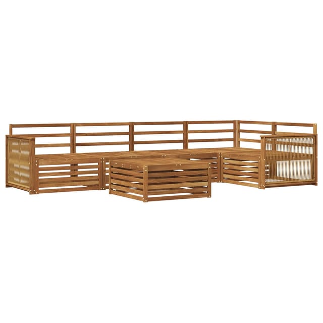 vidaXL Outdoor-Sofagarnitur 6 Stk Natur Massivholz Akazie 3383387