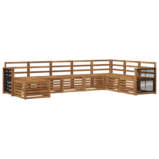 vidaXL Outdoor-Sofagarnitur 6 Stk Natur Massivholz Akazie 3384710