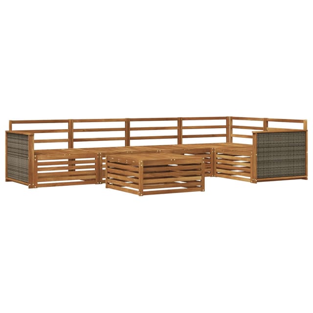 vidaXL Outdoor-Sofagarnitur 6 Stk Natur Massivholz Akazie 3383377