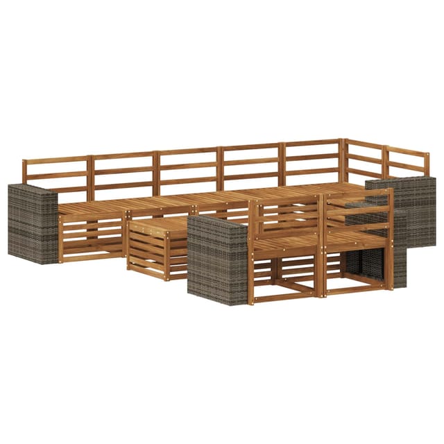 vidaXL Sofagarnituren Massivholz Akazie 3384545