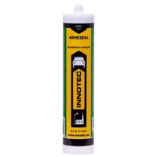 Innotec Adheseal Ms-Polymer Klebe- und Dichtmasse 290 ml Schwarz mit Spitze