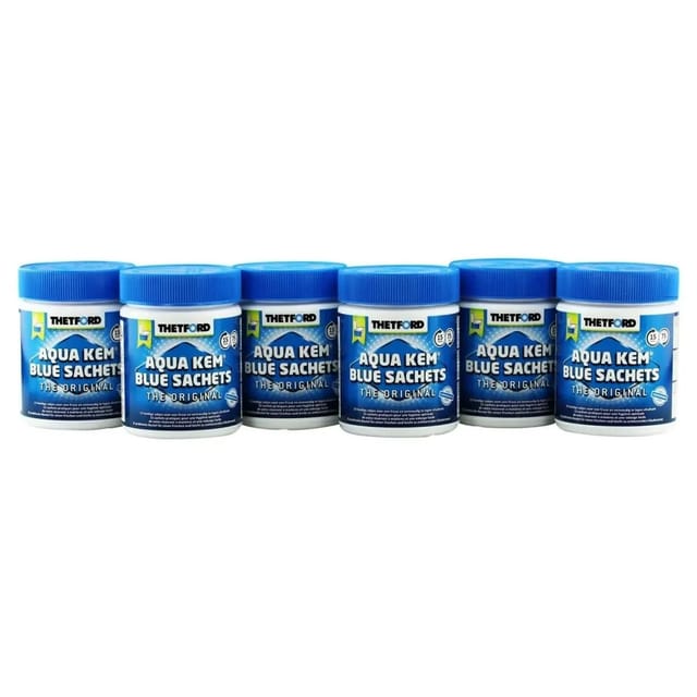 Thetford Aqua Kem Blue Sachets Behälter mit 15 Beutel 6 Dosen