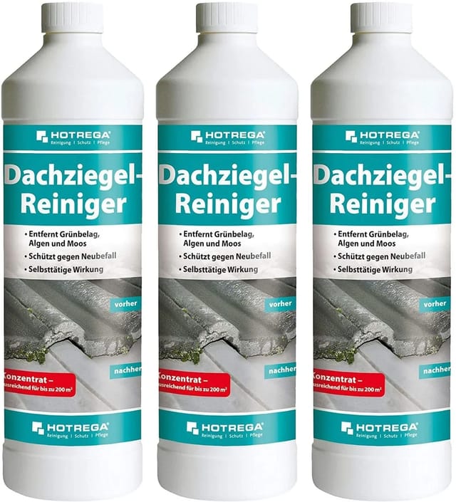 Hotrega Dachziegel Reiniger Konzentrat 3 X 1 Liter