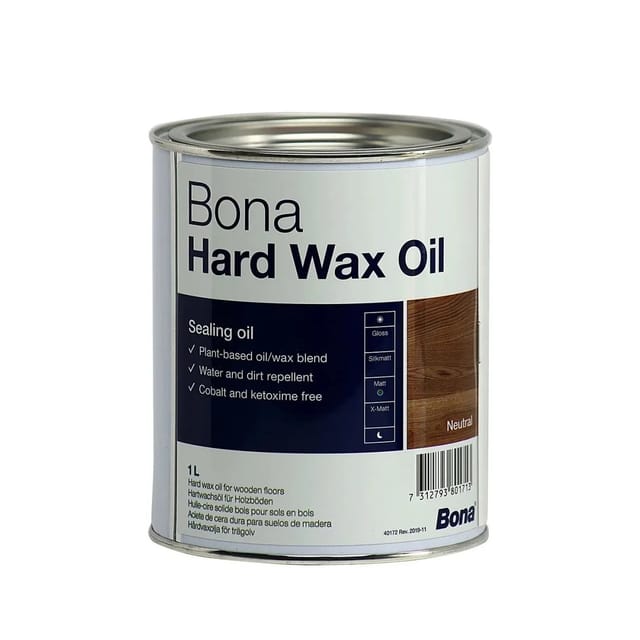 Bona Hardwachsöl Matt 1 Liter für Holzböden im Innenbereich