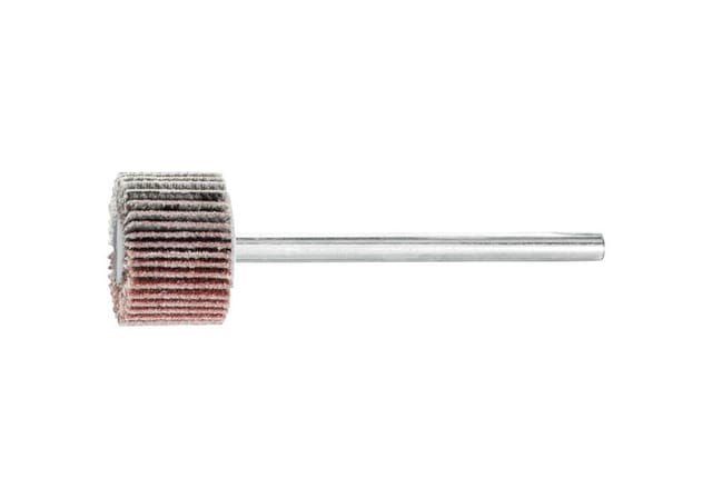 PFERD TOOLS Korund Fächerschleifer F Ø 15x10mm Schaft-Ø 3 mm A150 für Feinschliff und Finish