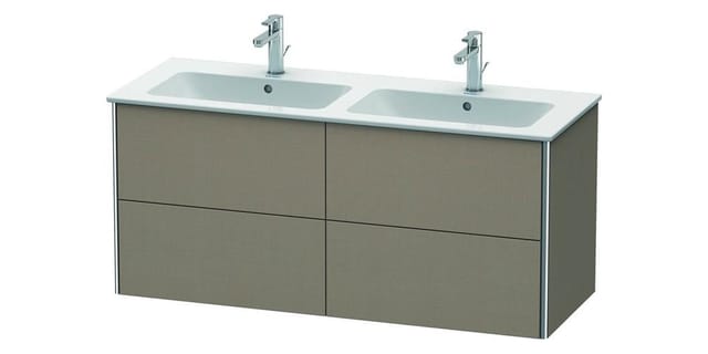 Duravit Waschtischunterschrank XSquare 128x47,8x56cm, 4 Schubk., wandhängend, Leinen