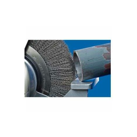 PFERD TOOLS Rundbürste breit ungezopft RBU Ø250x30xvariable Bohrung Stahl-Draht-Ø0,30 Schleifbock