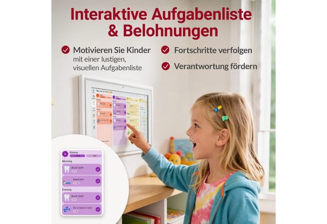 XORO CPF 10 E1 - Digitaler Kalender/Bilderrahmen, 25,7cm, WiFi