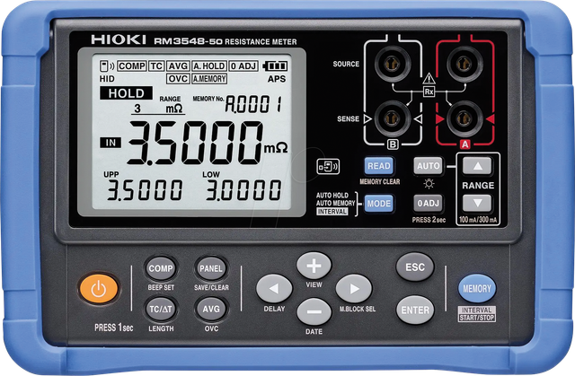 HIOKI RM3548-50 - Widerstandsmessgerät, bis 3 MOhm
