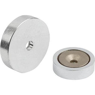 MAGNET FLACHGREIFER, RUND, SMCO, KOMP:STAHL, D=25±0,15, D1=4,5, H=7