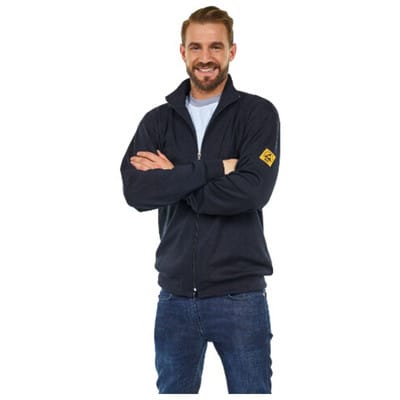 ESD-Sweatjacke, Größe 2XL, schwarz