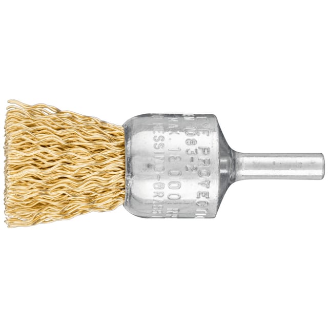 Pinselbürste ungezopft PBU Ø20mm Schaft-Ø6 mm Messing-Draht-Ø0,50