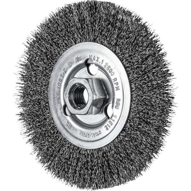 Rundbürste ungezopft RBU Ø115x12 mm M14 Stahl-Draht-Ø0,30 Winkelschleifer