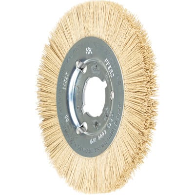 Rundbürste schmal ungezopft RBU Ø 150x12x31,75 mm Bohrung DIAMANT-Filament-Ø 0,35 mm Korn 600