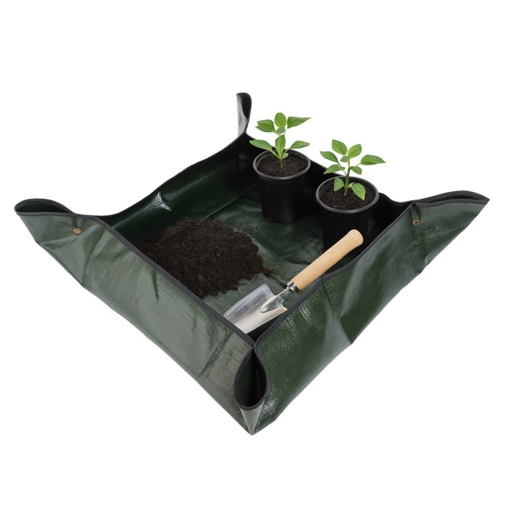 Bradas Gartenpflege-Set Pflanzen Umtopfmatte aus PE 66 x 66 cm Bild 2