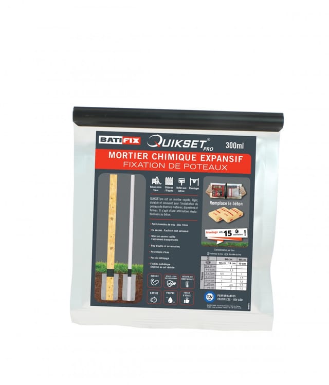 Quikset 300ml Grauer Batifix Dichtungsmörtel, 0,442 Kg Batifix