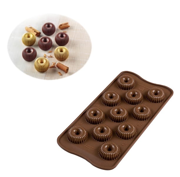 Silikomart Scg49 Choco Crown Süßigkeiten- & Schokoladenformen Silikon Braun