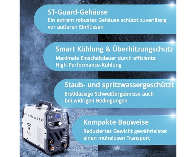 Inverterschweißgerät Dc Wig 200 Puls Pro Einzelgerät Mit Zubehör 10-200 A Einzelgerät Mit Zubehör