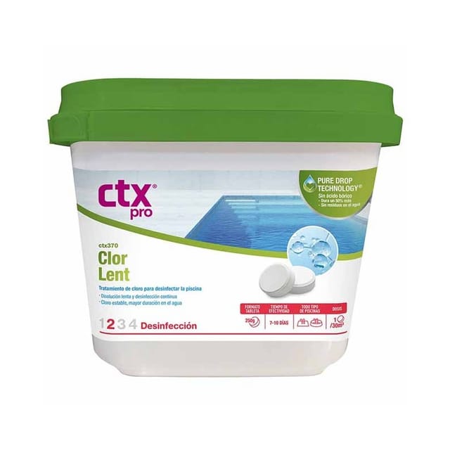 Suinga - Langsames Chlortrichlor Ohne Borsäure In Tabletten 250 G Ctx-370sb, 4 Kg.