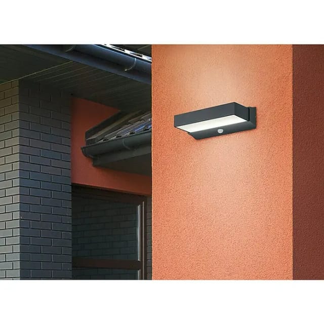 Trio Leuchten Außenwandleuchte Cuando (11 W, L x B x H: 13,5 x 23,2 x 7 cm, Anthrazit, IP54)