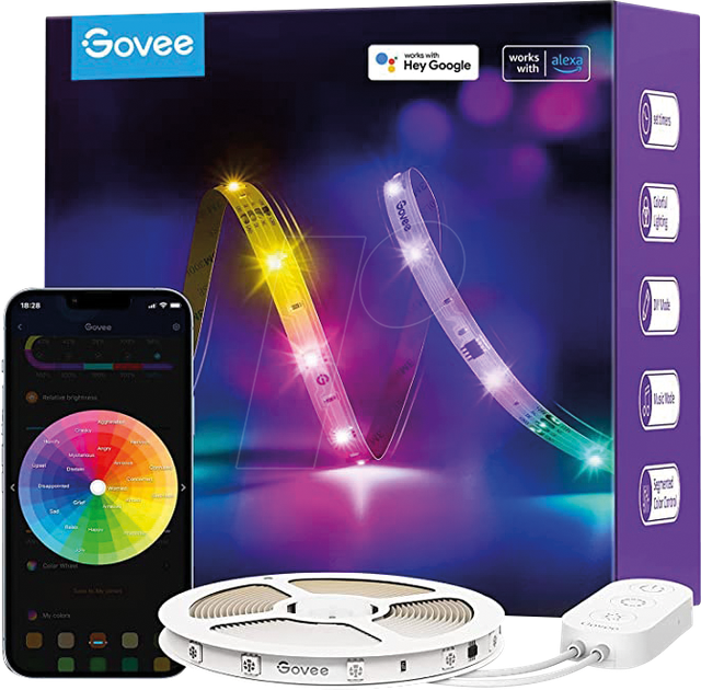 RGBIC LED Strip Light 5 Meter, LED-Streifen