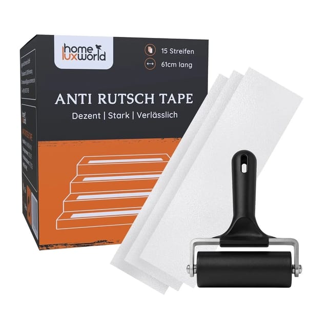HomeLuxWorld Antirutschstreifen Transparent 10 x 61 cm 15 Stück