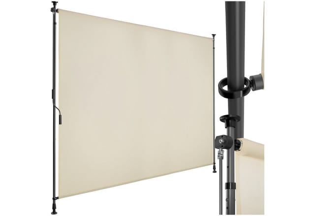Tectake Klemmmarkise Taija Verschiedene Größen Uv Beständig und Wasserabweisend 200 x 310 cm 7 x 208 x 310 cm Beige
