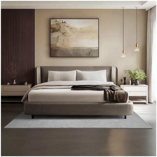 Tectake Kurzflorteppich Soft Zone Verschiedene Größen und Farben Flauschige Oberfläche 1630 G M² Florgewicht 140 x 200 cm 140 x 200 x 1 50 cm Grau