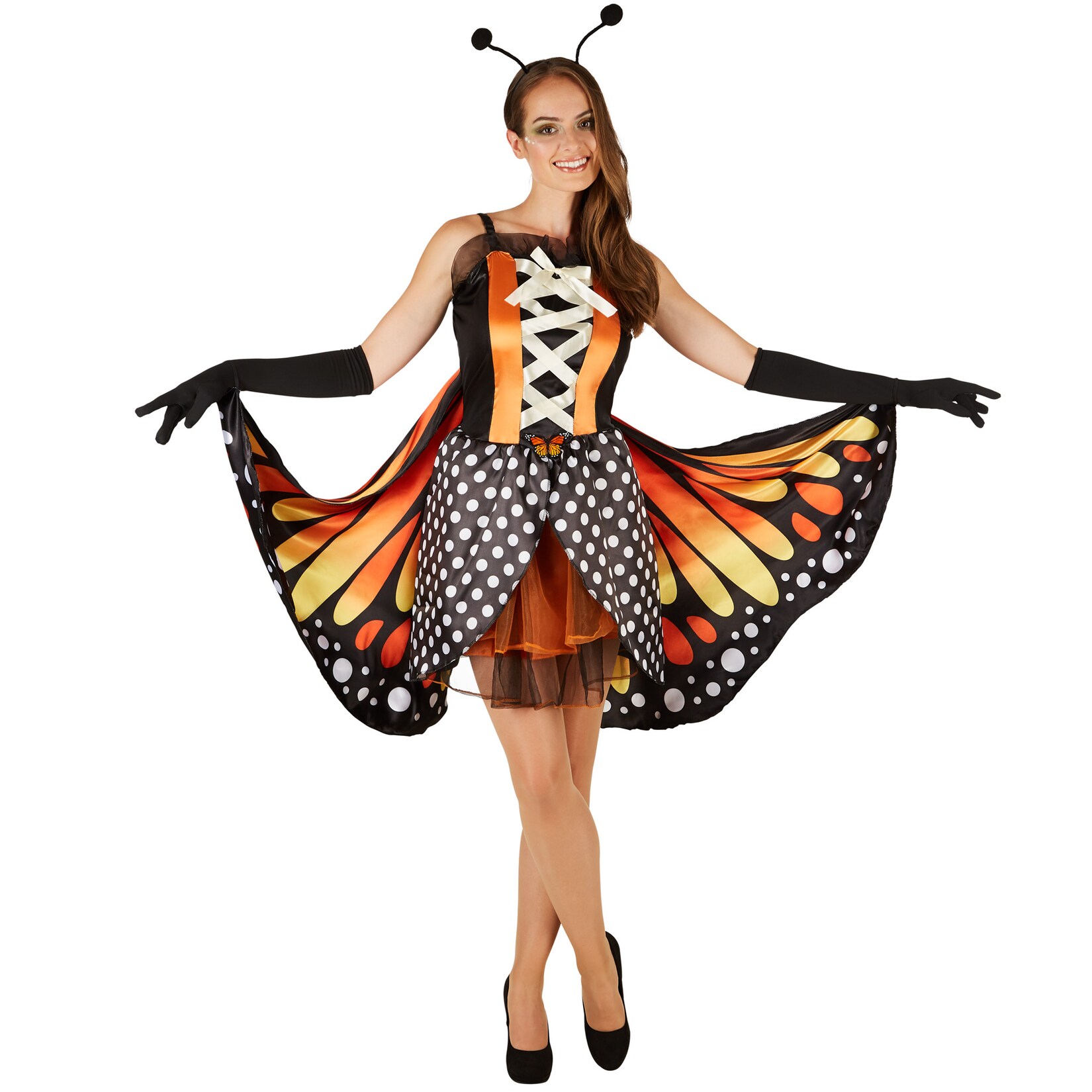 Frauenkostüm Schmetterling Großer Feuerfalter