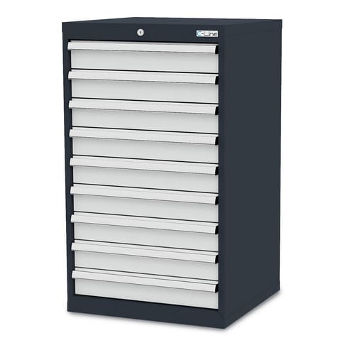 Simplaflex Schubladenschrank mit 9 Schubladen BxTxH 600 x 575 x 1020 mm